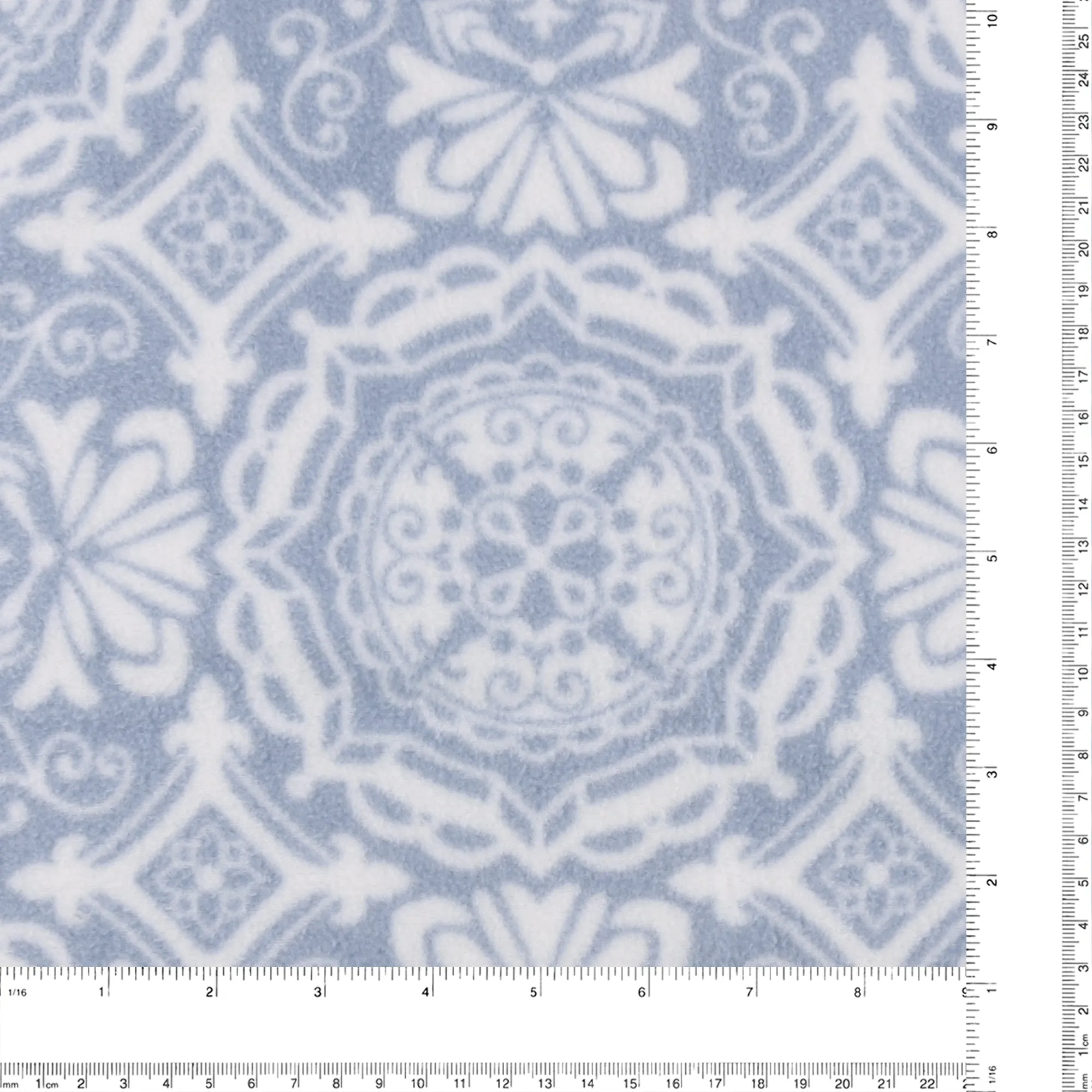 Anti Pill Fleece Print - MONTANA - 045 - Chambray