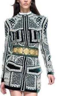 Embellished Black Velour Jacket