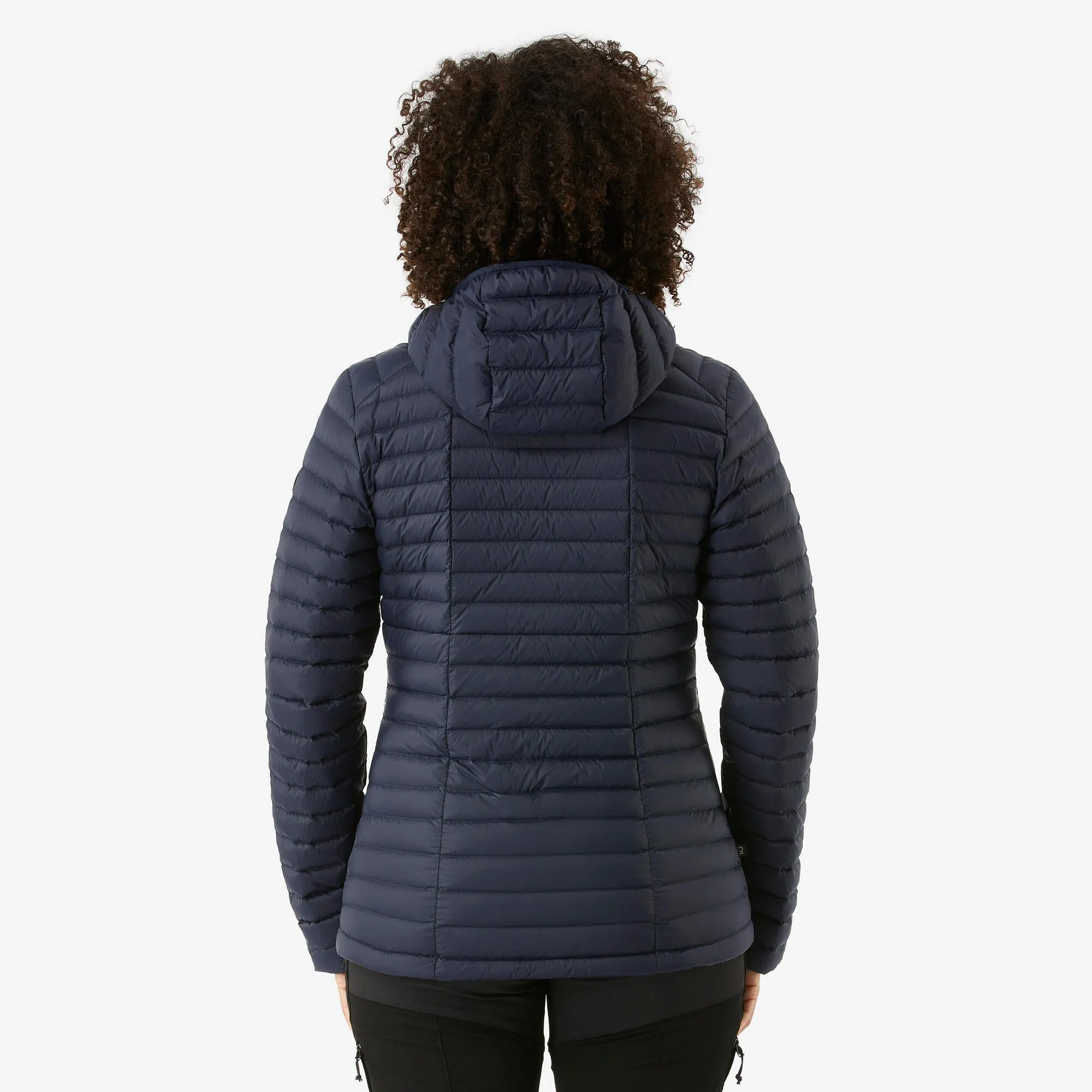 Forclaz MT100 Womens Hooded Down Puffer Jacket with Adjustable Hood