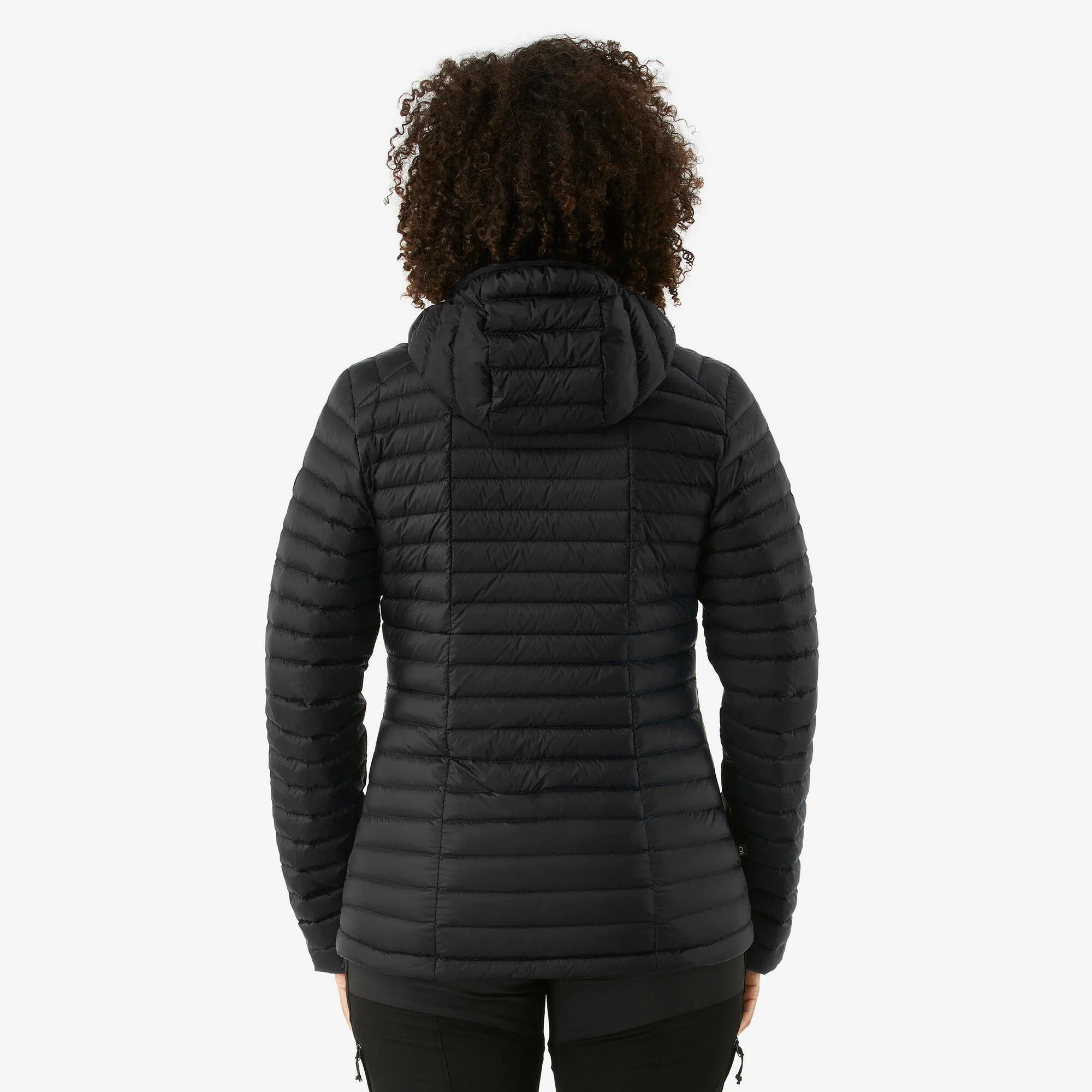 Forclaz MT100 Womens Hooded Down Puffer Jacket with Adjustable Hood