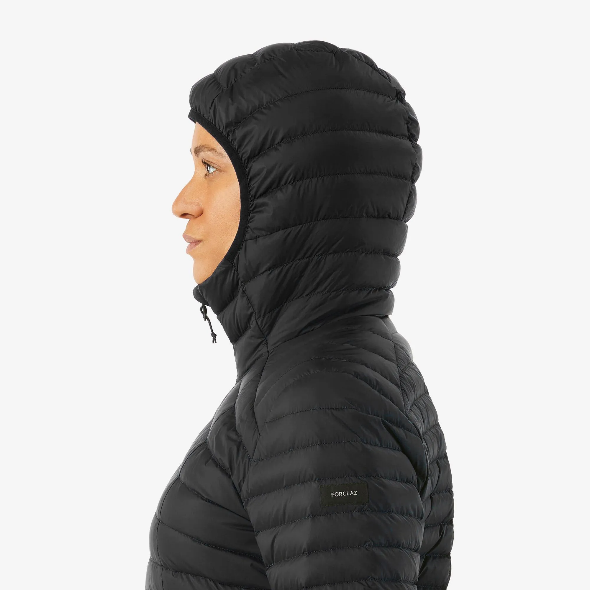 Forclaz MT100 Womens Hooded Down Puffer Jacket with Adjustable Hood