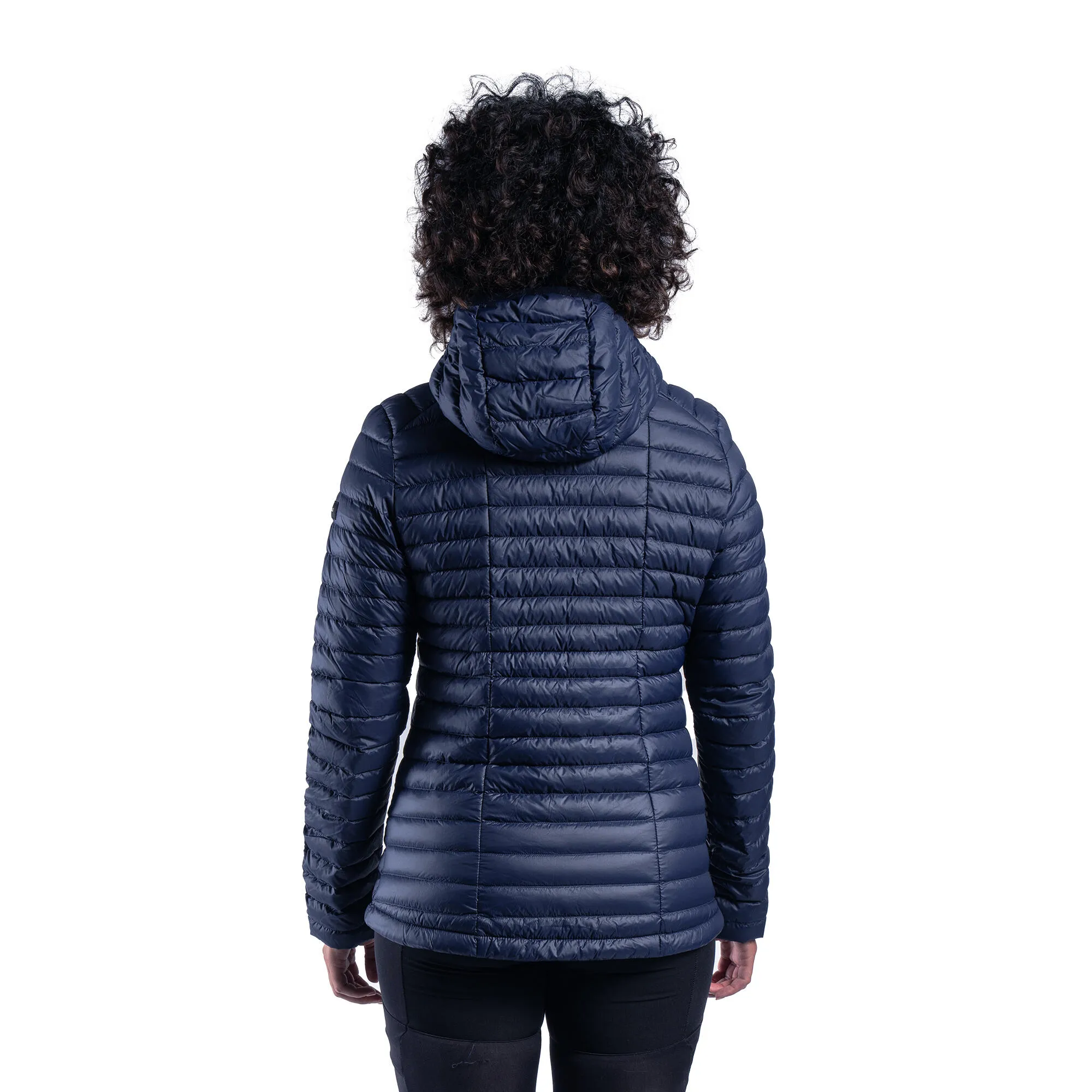 Forclaz MT100 Womens Hooded Down Puffer Jacket with Adjustable Hood