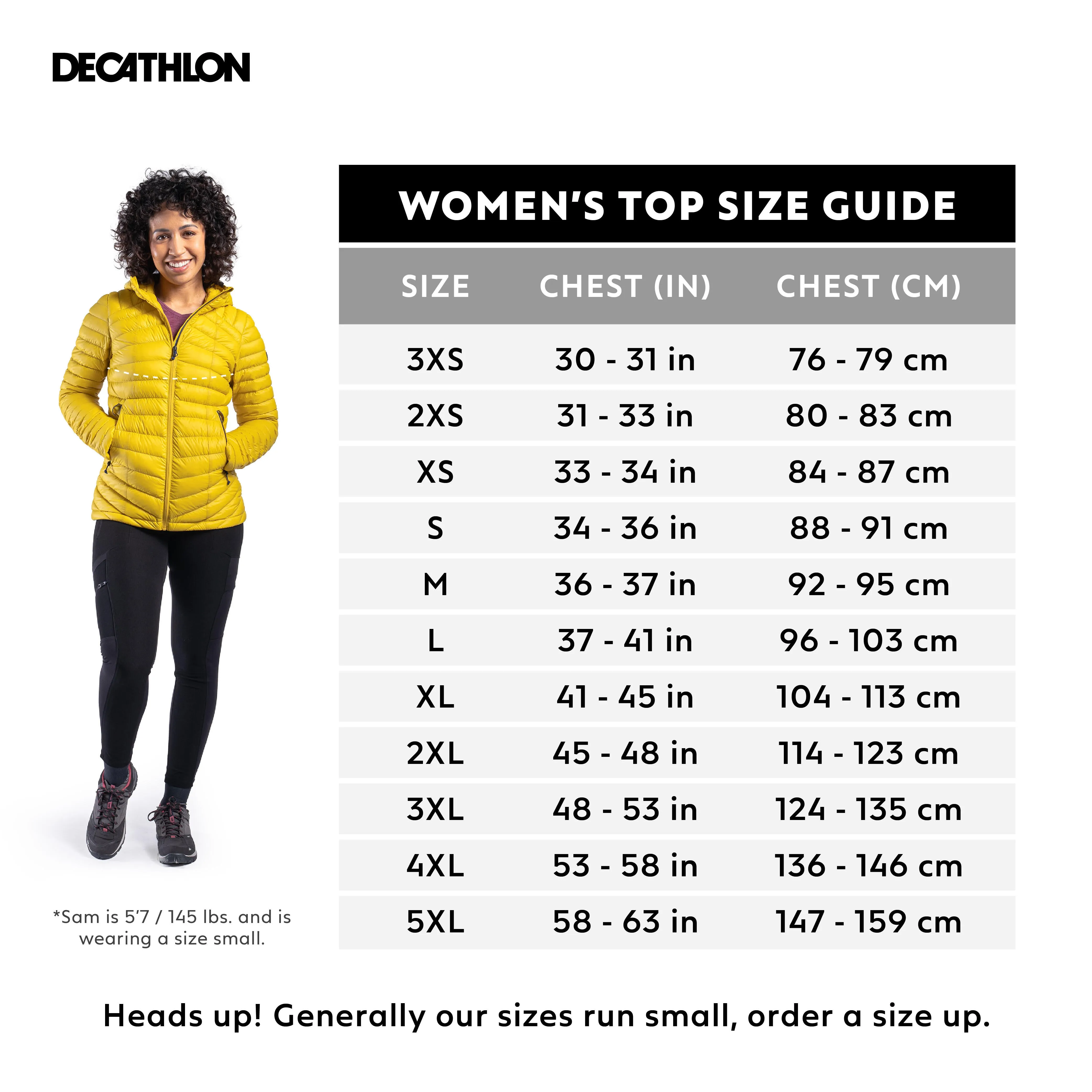 Forclaz MT100 Womens Hooded Down Puffer Jacket with Adjustable Hood