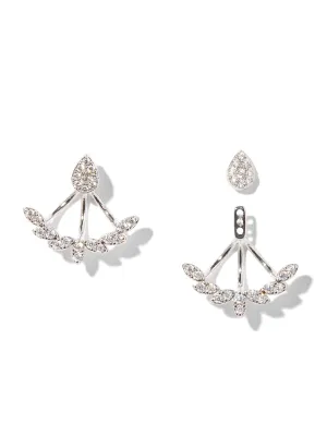Sparkling Silvertone Ear Jacket