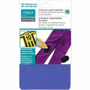 UNIQUE SEWING Nylon Patch Royal Blue - 10 x 15cm (4" x 6") - 2pcs